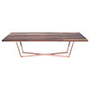Dining Table, Walnut, Copper, 10'