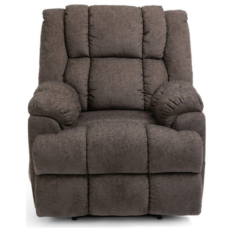 Siloam Contemporary Pillow Tufted Massage Recliner