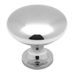 Cosmas - Cosmas 5305CH Polished Chrome Round Cabinet Knob, 1-1/4" Diameter, Set of 25 - Cabinet And Drawer Knobs