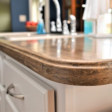 Lake Village, IN. Haas Lifestyle. Open Concept White Kitchen