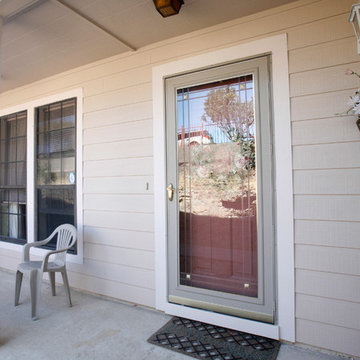 Patio Door and Beige Siding