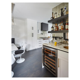 Gorgeous Modern Kitchen & Powder Room Remodel - Contemporary - Kitchen ...