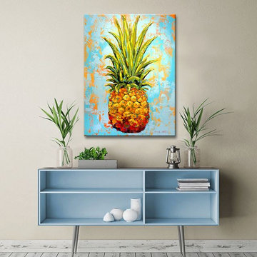 'Fiesta Gigantesca' Wrapped Canvas Coastal Wall Art