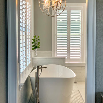 Detailed tile master bath