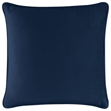 Sparkles Home Coordinating Pillow, Navy Velvet, 16x16