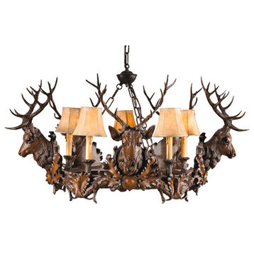 5 Royal Stag Chandelier