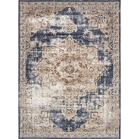 Transitional Cottage 9'x12' Rectangle Sapphire Area Rug