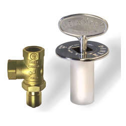 Pewter Angled Gas Valve Kit - Heating And Cooling