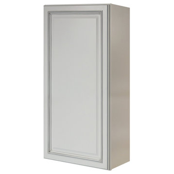 Sunny Wood RLW2142-A Riley 21"W x 42"H Single Door Wall Cabinet - White