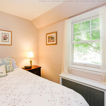 Splendid Bedroom with New White Window - Renewal by Andersen NJ / NYC