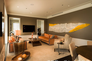 Trendy home design photo in Chicago