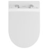 St. Tropez Back to Wall Concealed Tank Toilet Bowl Bundle, Glossy White