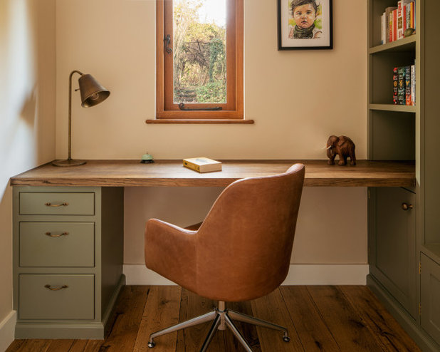 Traditional Home Office by Aflux Designs