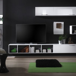 Modern Wall Unit TV Media Entertainment Center Club Composition 6 - $1,796.00 - Products