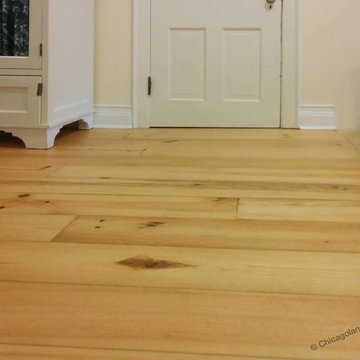 Evanston, Reclaimed antique wide pine plank floors