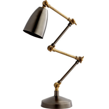 Angleton Desk Lamp, Bronze, Black