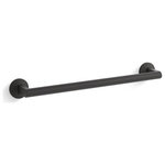 Kohler - Kohler Components 18" Towel Bar, Matte Black - Modern form meets modern function: the KOHLER Components collection is defined by controlled forms and stark precision in every line and angle. Each element is designed to feel like a minimalist piece of modern sculpture. Bring your signature bathroom look together with this contemporary towel bar in a finish to match your Components faucets.