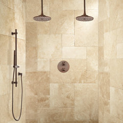 BISSET THERMOSTATIC DUAL SHOWER SYSTEM WITH HAND SHOWER - Tub And Shower Faucet Sets