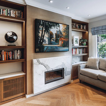 Fireplace with Marble Surround