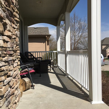 Porch Composite Post and Railing update