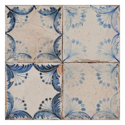 Walls and Floors - Vecchio Floreale Indigo Tiles, 1 m2 - Wall And Floor Tile