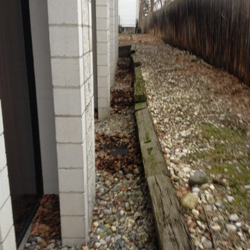 Retaining wall Before