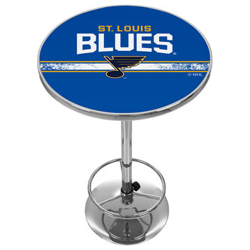 NHL Chrome Pub Table, St. Louis Blues