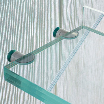 Floating all glass stair Chicago, Siller Stairs