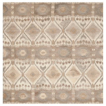 Safavieh Wyndham Collection WYD720 Rug, Natural/Multi, 7' Square