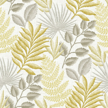 Palomas Mustard Botanical Wallpaper Bolt