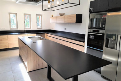 Inspiration pour une cuisine design.