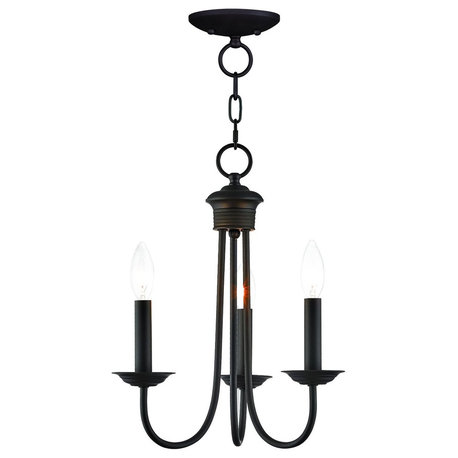 Livex Lighting Estate Light Mini Chandelier, Bronze