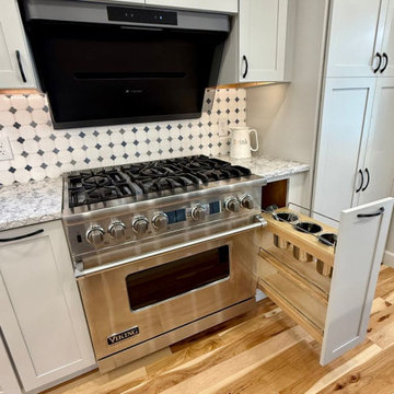 Jarrettsville Kitchen with Hidden Pantry & Blue Island