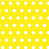 SheetWorld Fitted Basket Sheet - Polka Dots Yellow - Made in USA