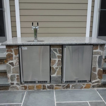 Outdoor Living Space - Bluestone, Patio, Outdoor Kitchen, Fire Place, Bar