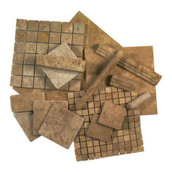 Light Walnut Travertine Tiles for Floor and Walls - Wall And Floor Tile