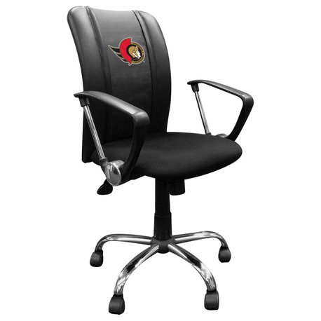 Ottawa Senators Primary Task Chair With Arms Black Mesh Ergonomic