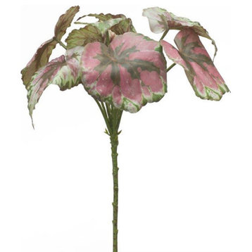Begonia Leaf, Set of 2, 11.5"H Polyester