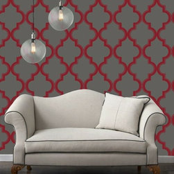 Ruby Slate Marrakesh Self-Adhesive Wallpaper - Wallpaper