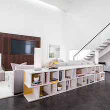 Behind the family sectional