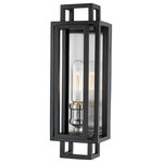 Z-Lite - Titania One Light Wall Sconce, Black / Brushed Nickel - Exquisitely crafted with bold black lines surrounding a gleaming brushed nickel frame this single-light wall sconce will illuminate your home in style. This handsome fixture looks especially elegant in a bedroom or with one placed on each side of a bathroom mirror.