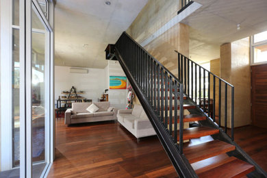Transitional staircase in Sydney.