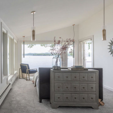 Out-dated camp becomes a stunning waterfront home - Belfast, Maine