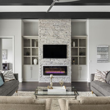 New Transitional Custom Home Overlooking the First Green in Bay Hill