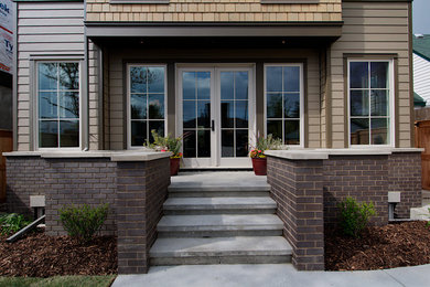 Transitional exterior home photo in Calgary