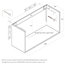 Ibiza Bathroom Vanity Unit, Light Tobacco, 100 cm
