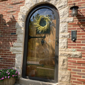 Full View Round Top Storm Door
