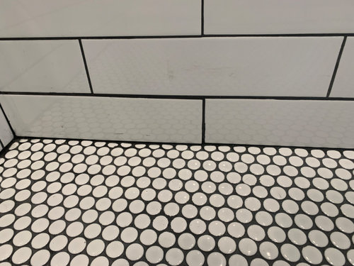 Penny Tile Shower Floor Installation, How To Install Penny Tile On Shower Floor