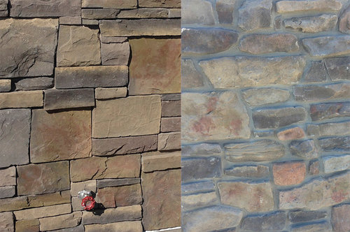 Changing The Color Of Manufactured Stone - Interior Stone Wall Sealing