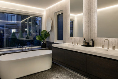 Inspiration for a contemporary bathroom remodel in Vancouver